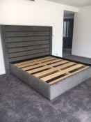 Kingsiz bed head with base Panel Design1